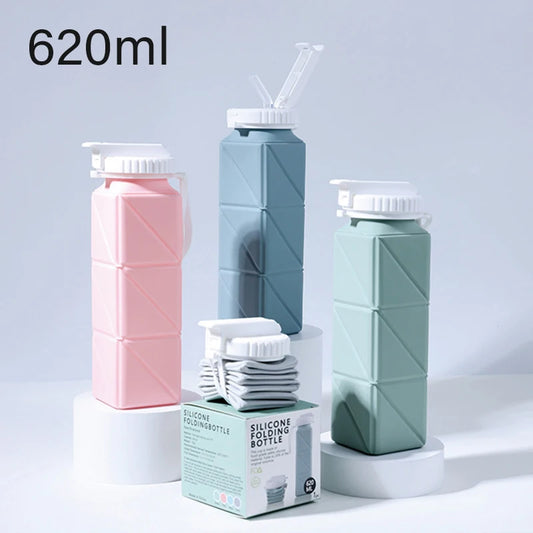 620ml Folding Silicone Water Bottle
