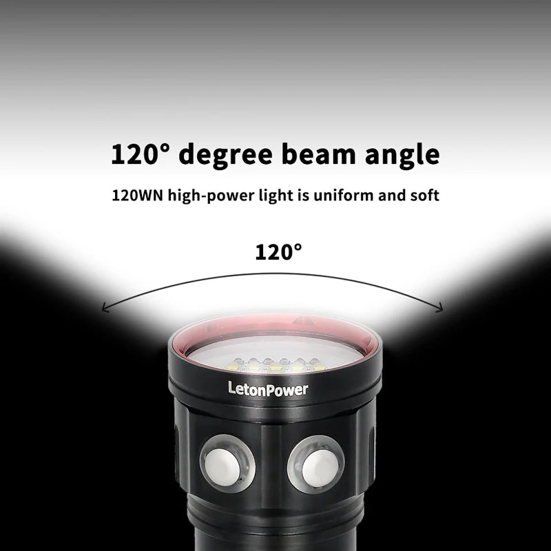NEW LED Diving Light Highlight Torch  20000Lumens