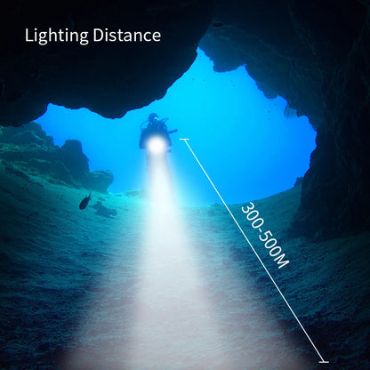 Professional Diving Flashlight 27 LED 10000Lumens