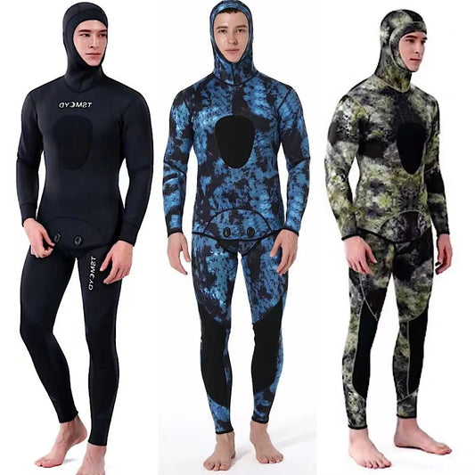Wetsuit Long Sleeve Fission Hooded Diving Suit